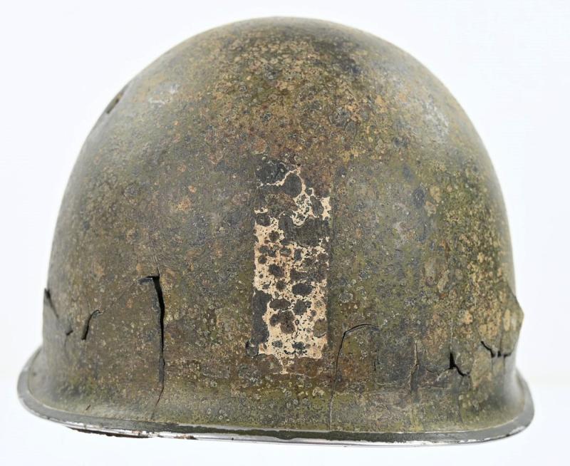 US WW2 M2 Paratrooper Combat Helmet 2nd Lt 'William C. Aubel' 507th Parachute Infantry Regiment
