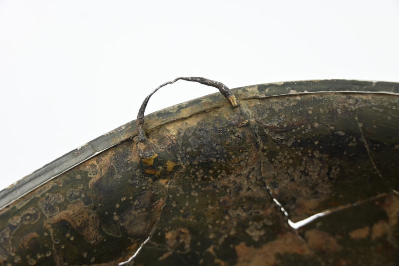 US WW2 M2 Paratrooper Combat Helmet 2nd Lt 'William C. Aubel' 507th Parachute Infantry Regiment