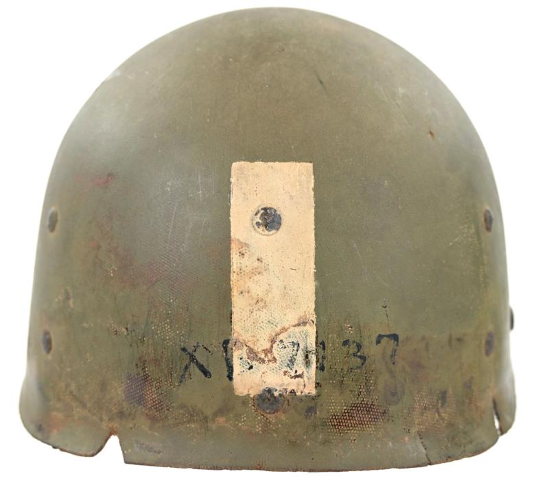 US WW2 M2 Paratrooper Combat Helmet 2nd Lt 'William C. Aubel' 507th Parachute Infantry Regiment