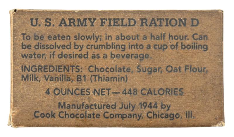 US WW2 Field Ration D