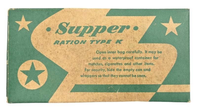 US WW2 Ration Type K 'Supper'