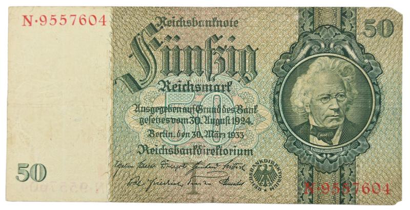 German Third Reich period Banknote