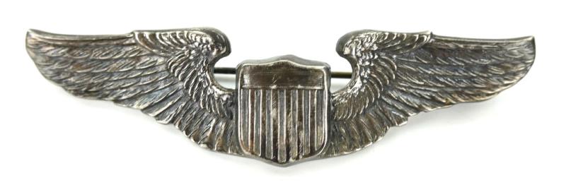 USAAF WW2 Sterling Pilot Wing