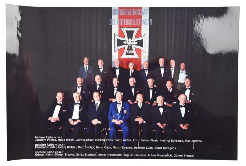 German Postwar Picture of Knight's Cross Recipients of the 'Ordensgemeinschaft der Ritterkreuzträger e.V.'