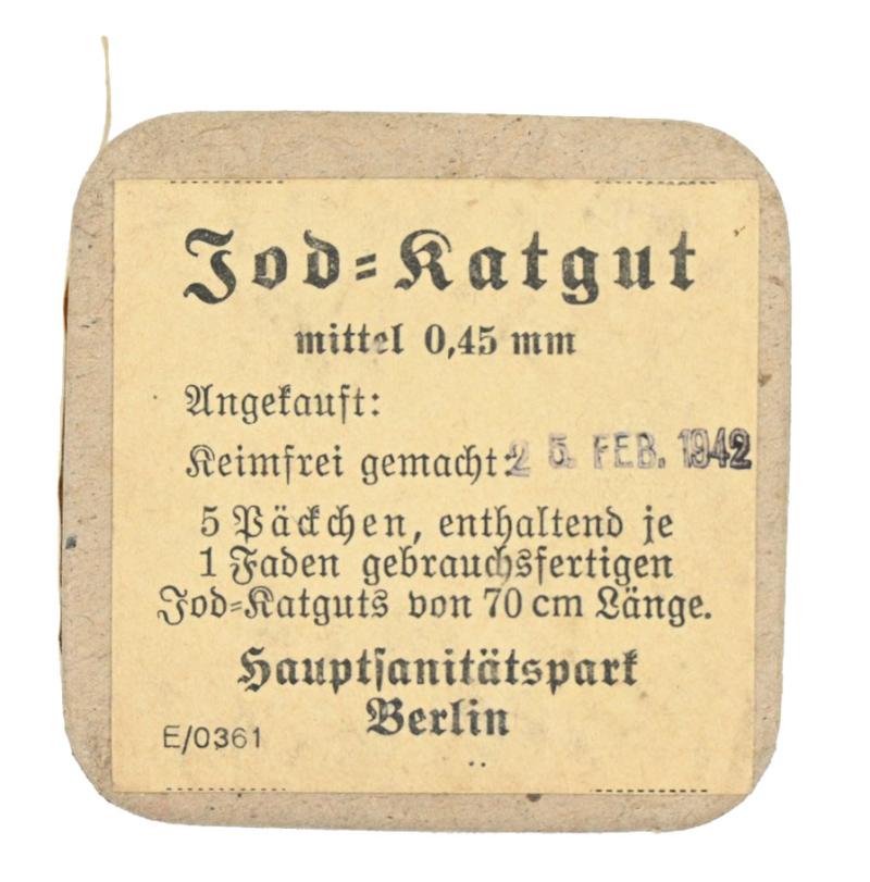 German WH Medical Suture 'Jod-Katgut' Package