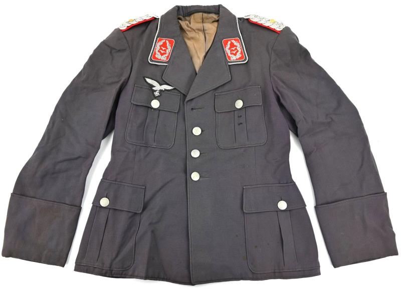 German LW Officers 4-Pocket Tunic Flak