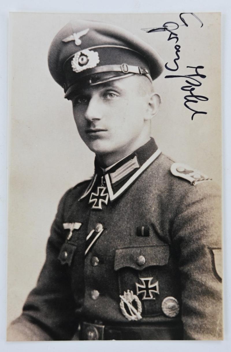 Signature of Wehrmacht Heer KC Recipient 'Franz Pohl'