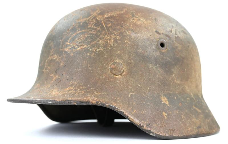 German LW M40 SD Normandy Camo Helmet