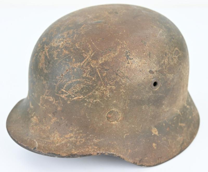 German LW M40 SD Normandy Camo Helmet