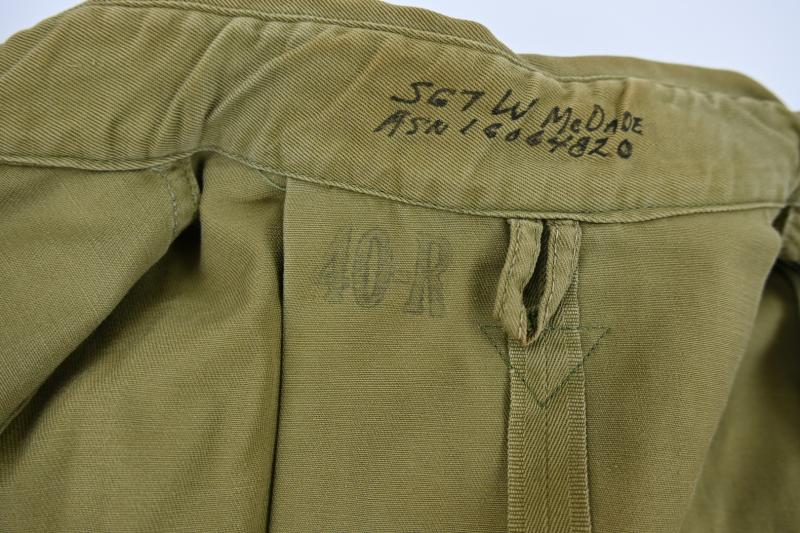 US WW2 M42 Paratrooper Jumpjacket 'Sgt. William J. McDade'