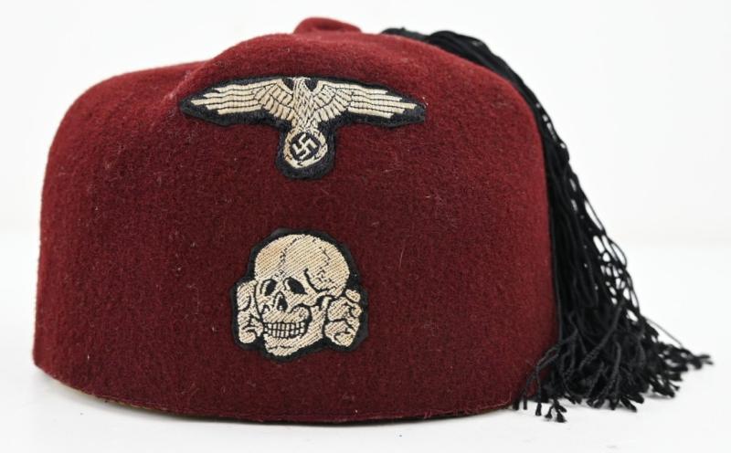 German Waffen-SS Maroon Red Fez