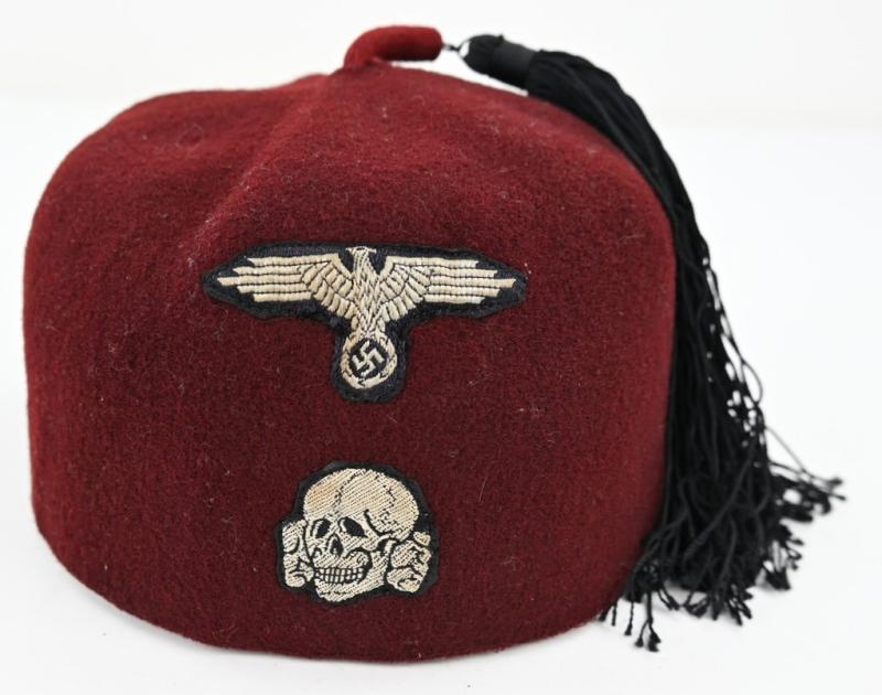German Waffen-SS Maroon Red Fez