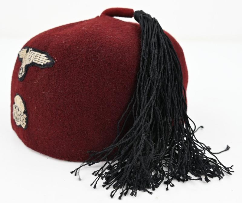 German Waffen-SS Maroon Red Fez