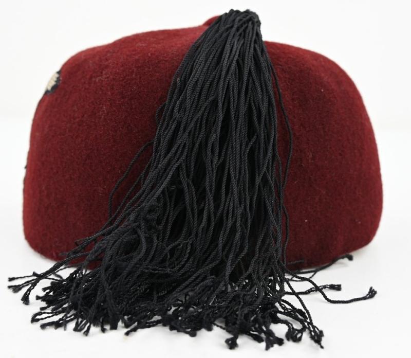 German Waffen-SS Maroon Red Fez