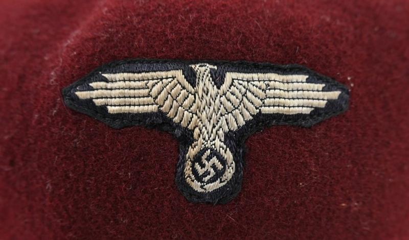 German Waffen-SS Maroon Red Fez