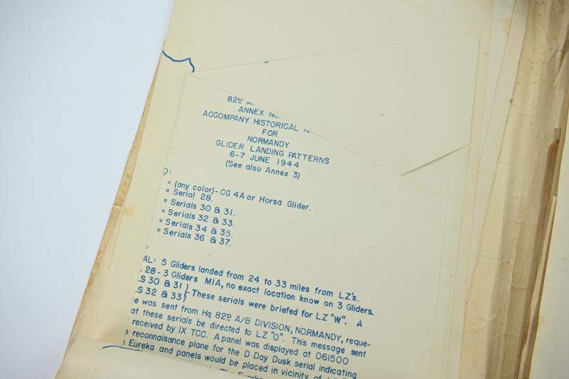 US WW2 82nd Airborne Division 'Normandy' Document Set