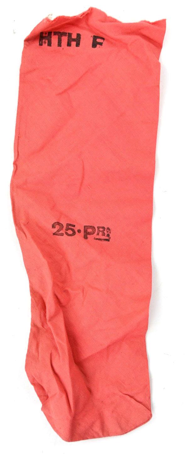 British WW2 25Pds Grenade Powder Bag