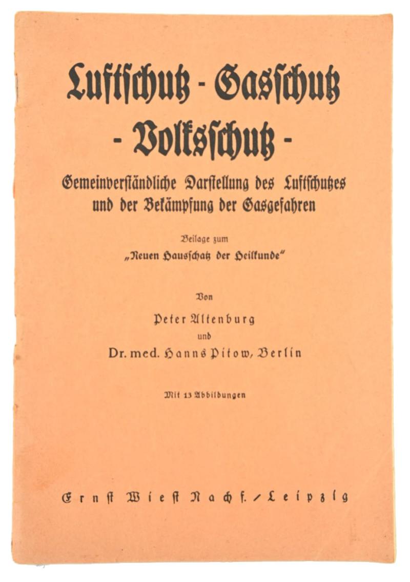 German Luftschutz Booklet