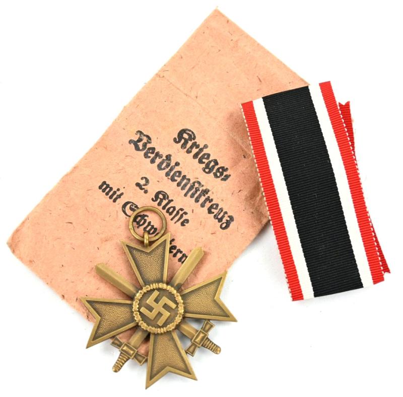 German War Merit Cross 2nd Class with Swords in Pouch