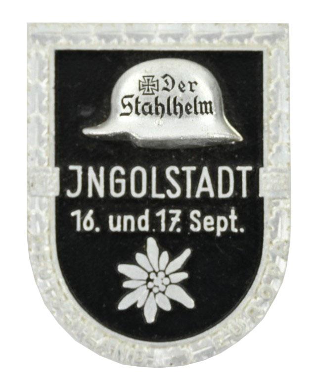 German ''Der Stahlhelm” Anniversary Meeting Badge Ingolstadt.