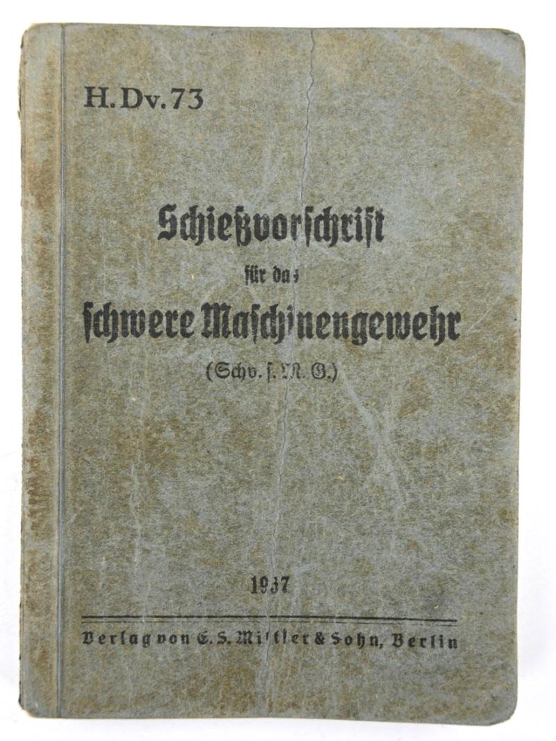 German WH Shooting Manual MG 1937