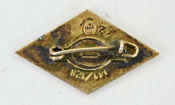German Hitler Youth Golden Member Honor Badge