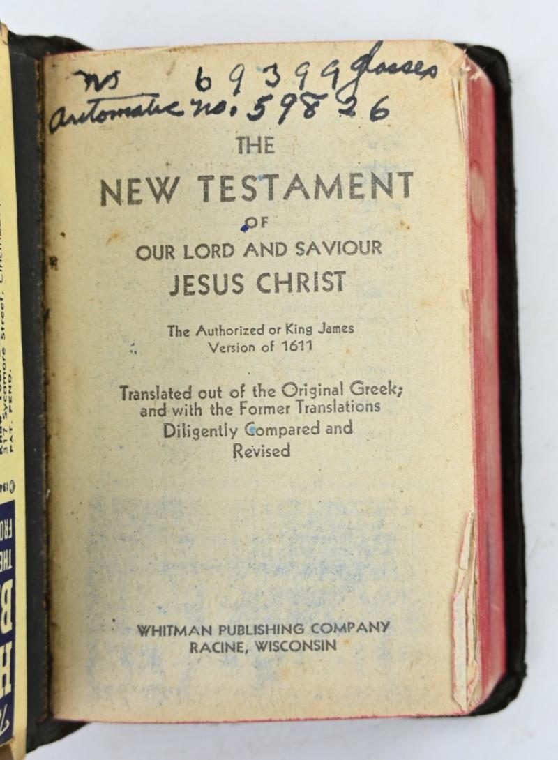 US WW2 87th Infantry Division Named Shield Bible