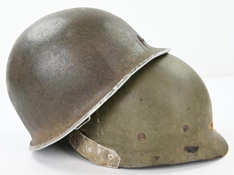 US WW2 M1 KIA Helmet with Battle Damage