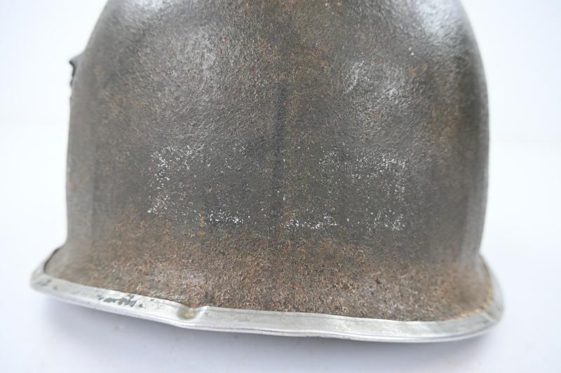 US WW2 M1 KIA Helmet with Battle Damage