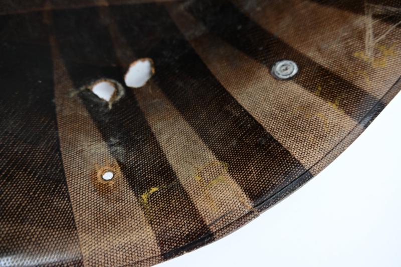 US WW2 M1 KIA Helmet with Battle Damage