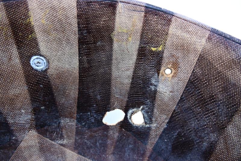 US WW2 M1 KIA Helmet with Battle Damage