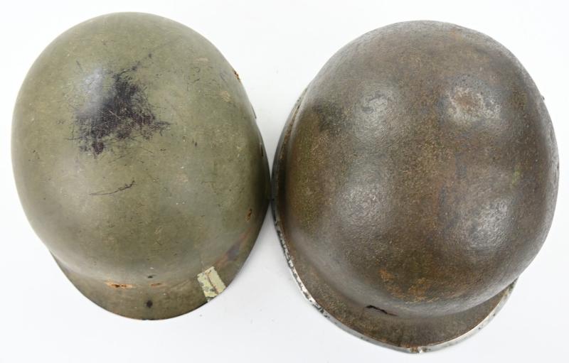 US WW2 M1 KIA Helmet with Battle Damage