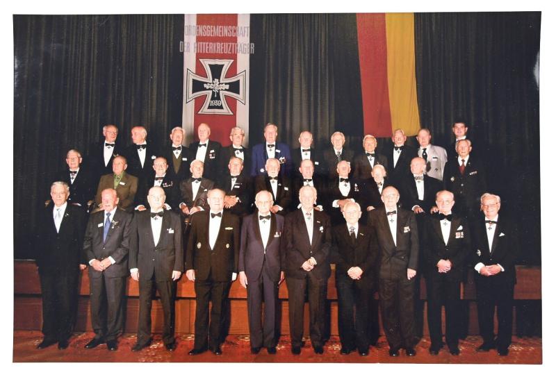 German Postwar Picture of Knight's Cross Recipients of the 'Ordensgemeinschaft der Ritterkreuzträger e.V.'