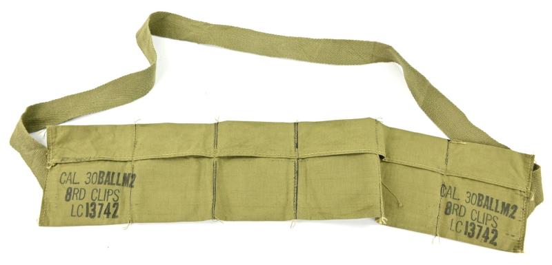 US WW2 M1 Rifle Ammo Bandoleer .30 Cal