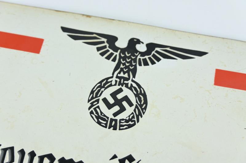 German NSDAP RZM Enamel Sign