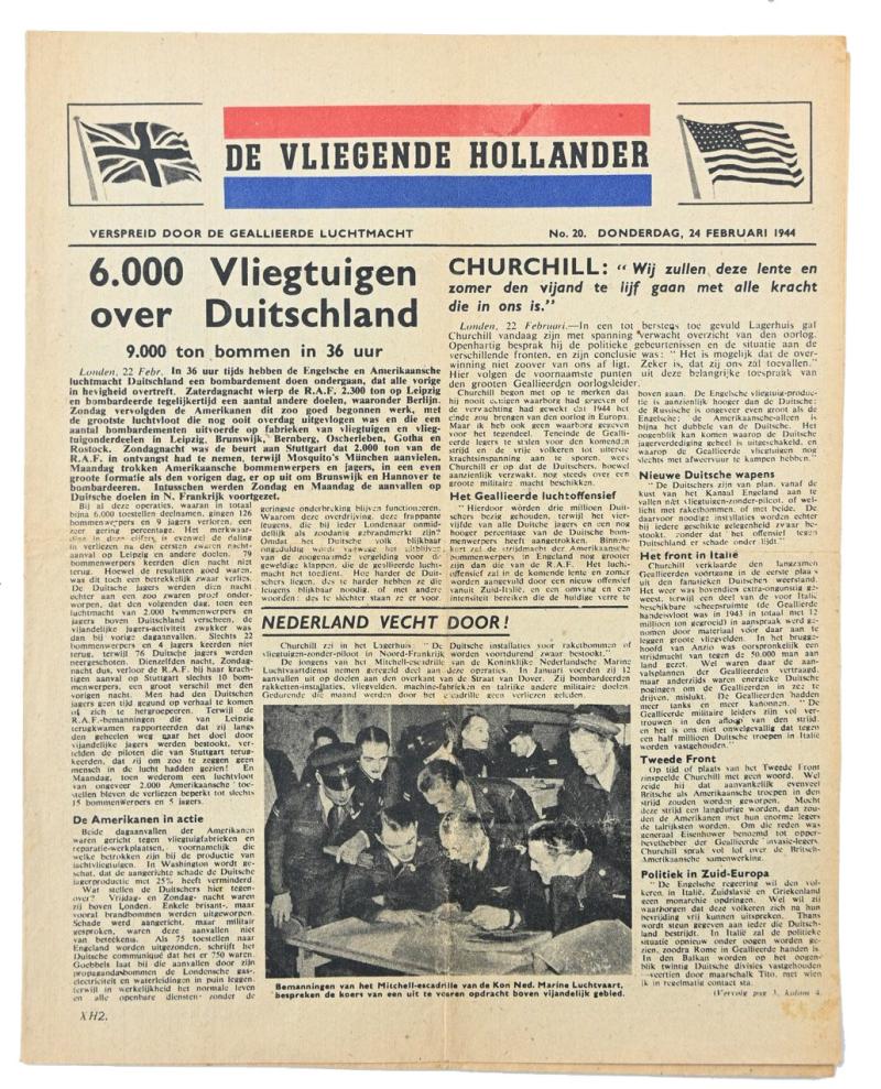 Allied/Dutch Flyer “De Vliegende Hollander” 24 February 1944