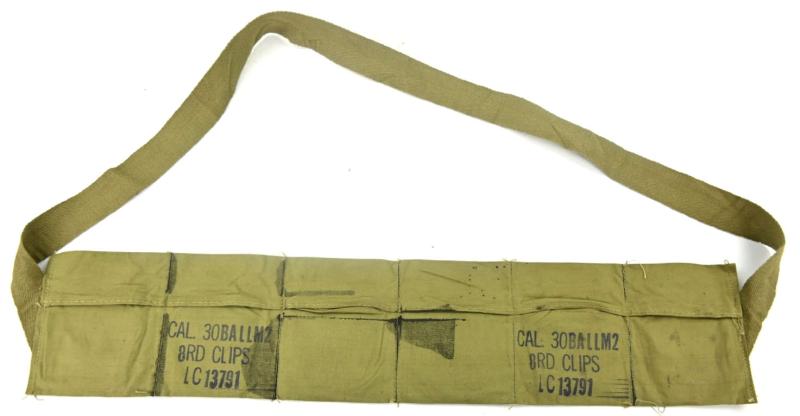 US WW2 M1 Rifle Ammo Bandoleer .30 Cal