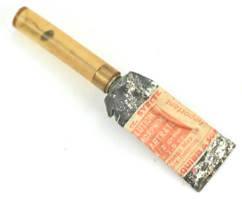 US WW2 Empty Medical Morphine Tartrate Tube