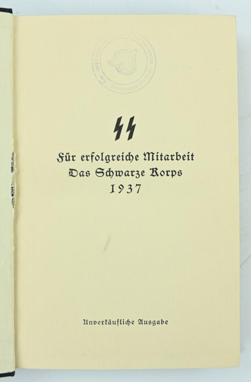 German Waffen-SS Book 'Auf Hieb und Stich'
