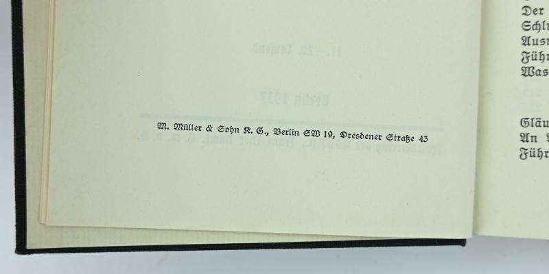 German Waffen-SS Book 'Auf Hieb und Stich'