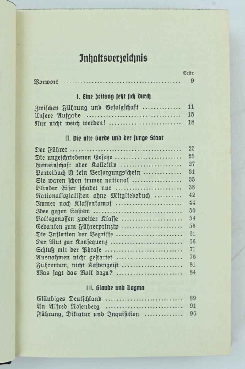 German Waffen-SS Book 'Auf Hieb und Stich'