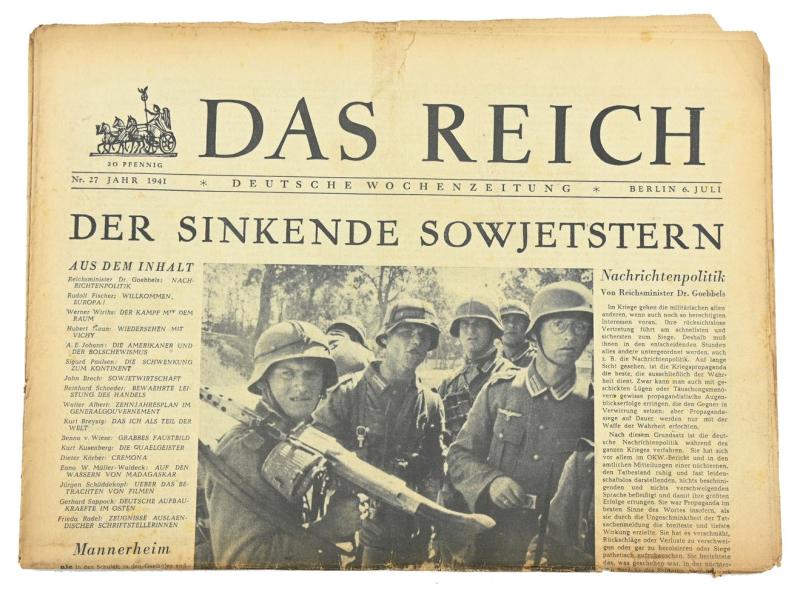 German Newspaper “Das Reich” 6 July 1941