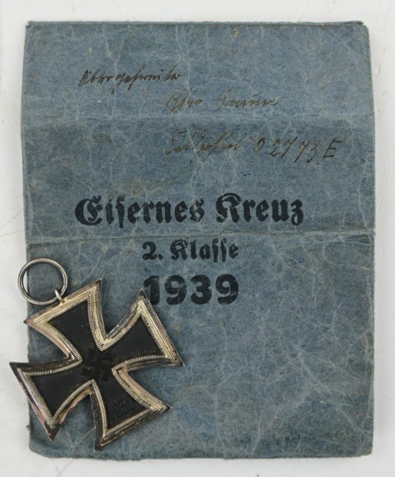 German WH Wehrpass, Deathcard and Iron Cross 'Theo Baum'