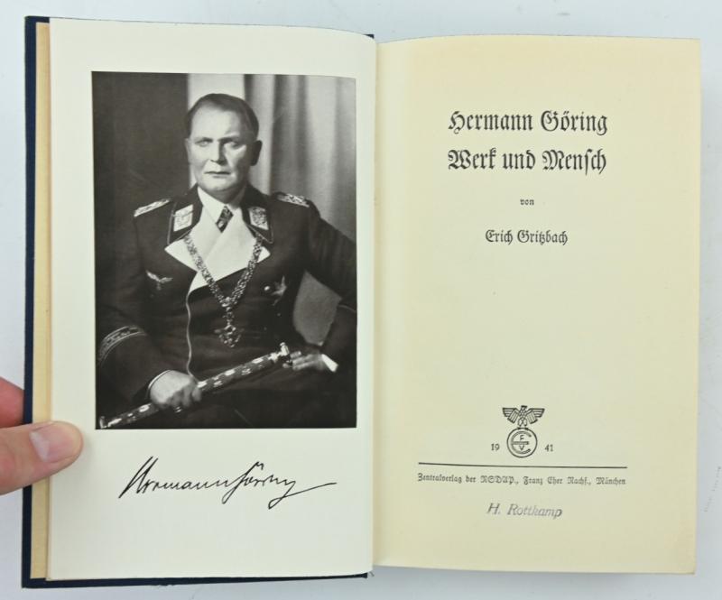 German Signed Book Hermann Göring - Werk und Mensch