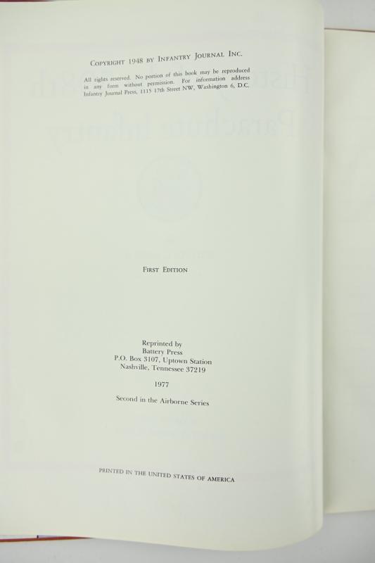 US WW2 508th PIR Book 82nd Airborne Division