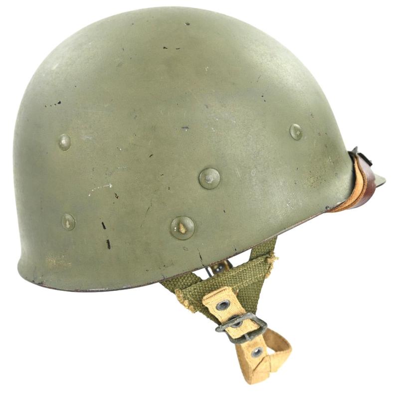 US WW2 M1 Fixed Bale Original Paratrooper Helmet