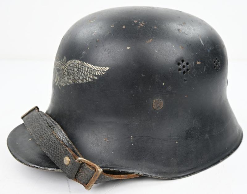 German WW2 Luftschutz Beaded Helmet