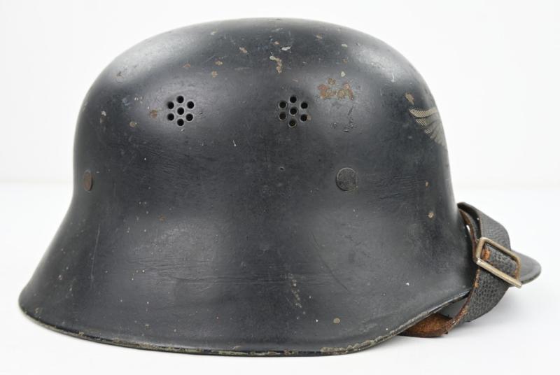 German WW2 Luftschutz Beaded Helmet