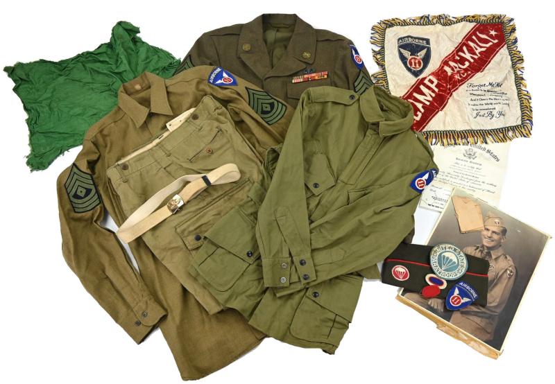 US WW2 11th Airborne Division Grouping ' S/Sgt. Alfred A. Hanel'