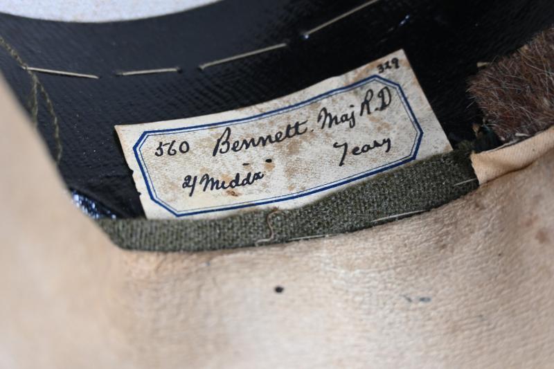 British WW1 Named Officer Cap 'Albuhera Middlesex Regiment'